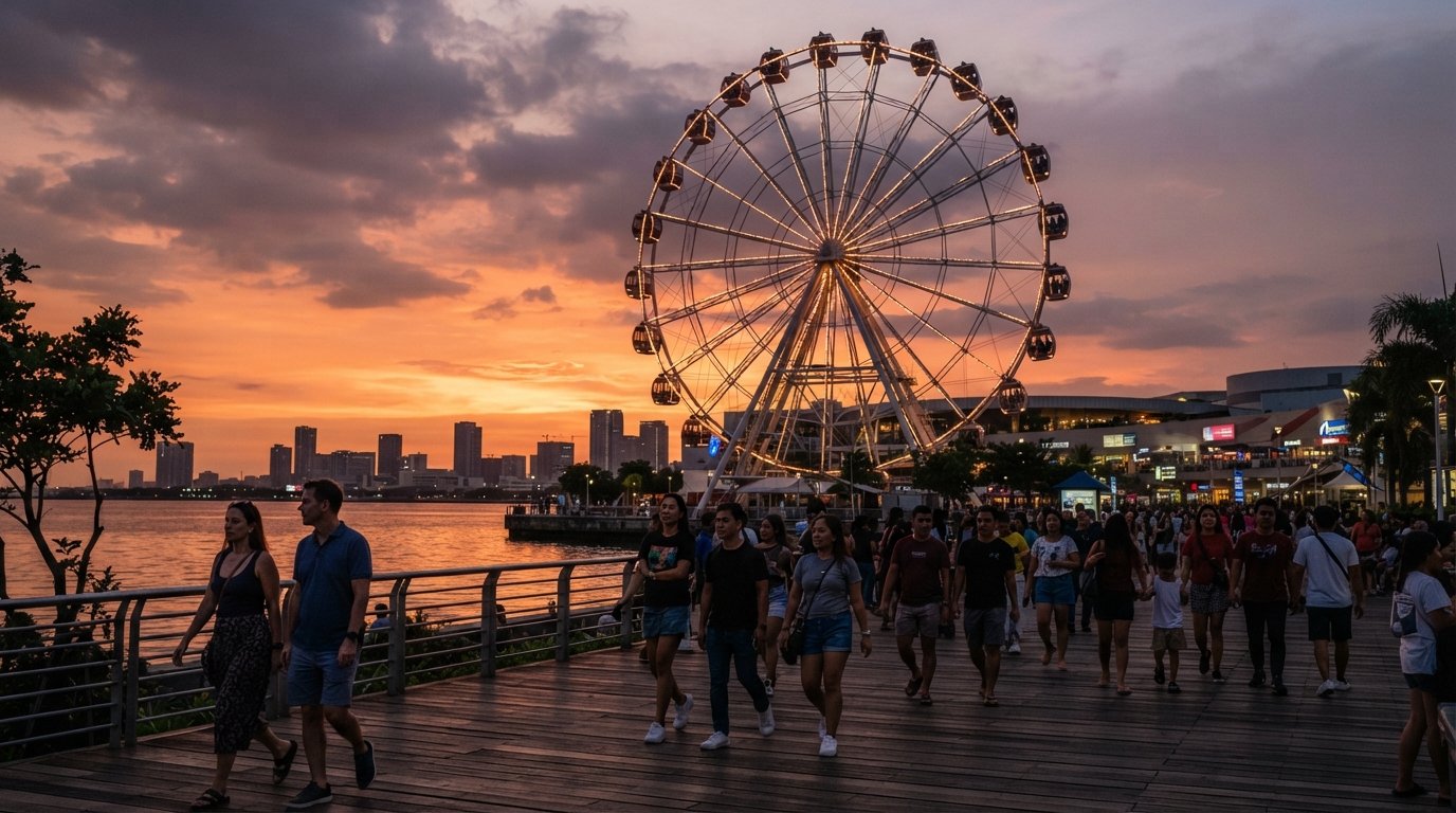 Pasay (Bay City), Manila: the reclaimed shore where sunset is the main event